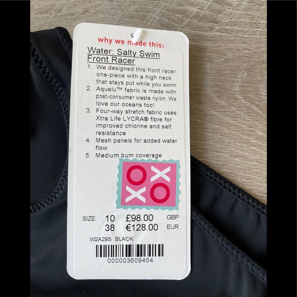 Lululemon Salty Swim Front Racer in Black Size 6 - Picture 5 of 6